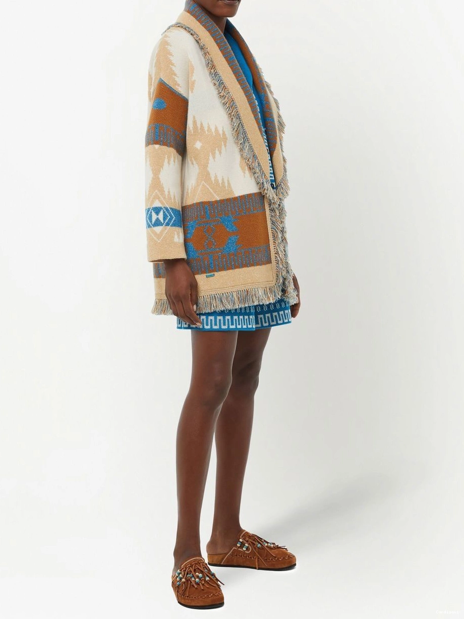 Cheap graphic-jacquard Alanui Women cardigan wool 0712
